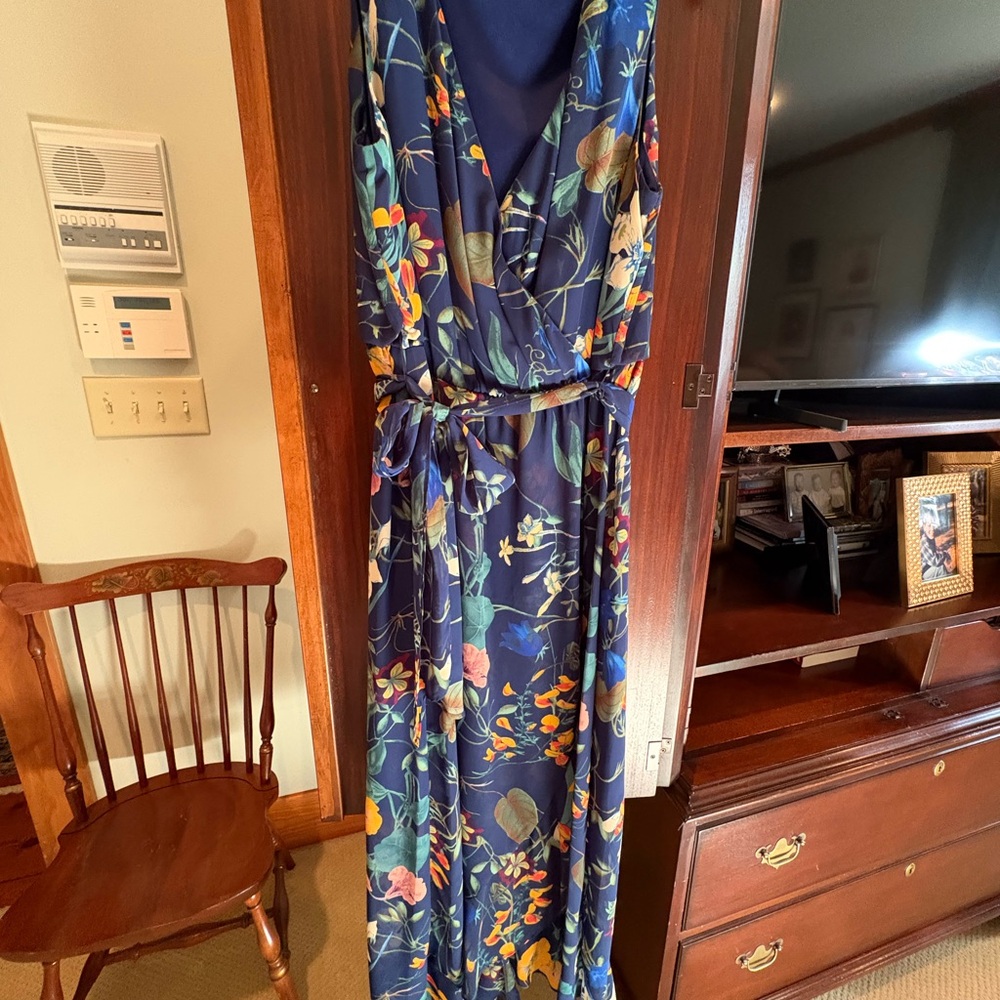 Floral Wrap Maxi Dress